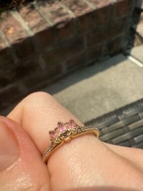 Pandora Disney Princess Rapunzel Tiara Ring Size 7.5